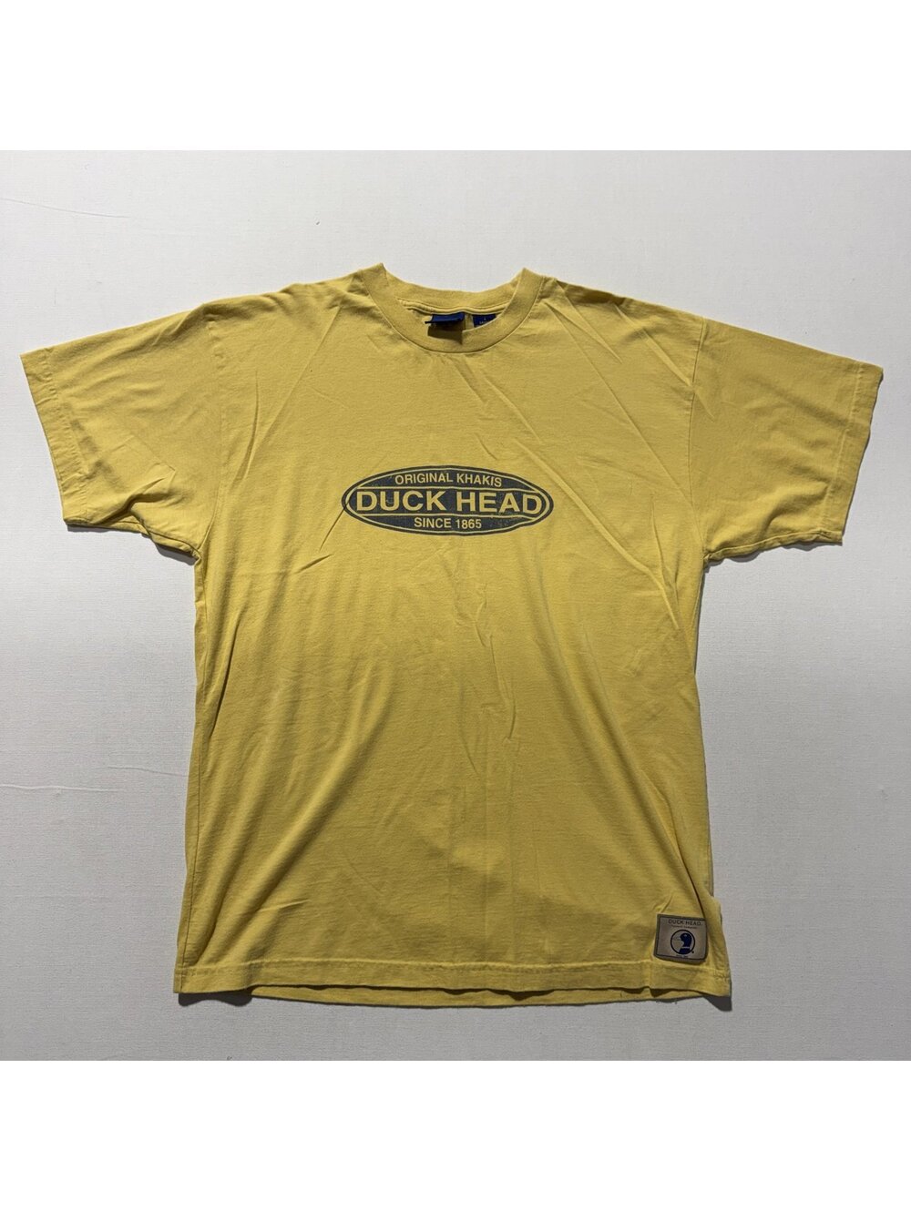 Duck Head Yellow Graphic T-Shirt Original Khakis Vintage Y2K
